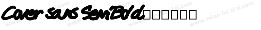 Cover sans SemiBold字体转换